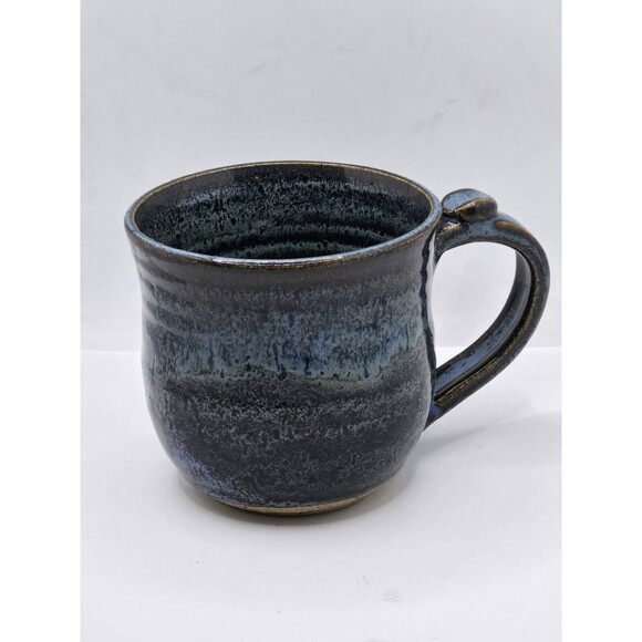 Cobalt Blue Mug Pottery Signed by Artist - Picture 4 of 13